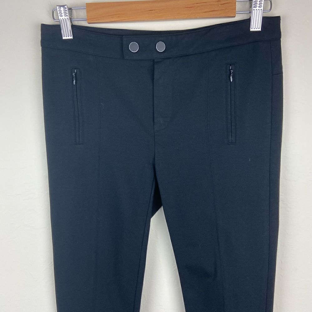 Vince Ponte Knit Snap-Closure Stretch Ski Pant - Black - Picture 4 of 8